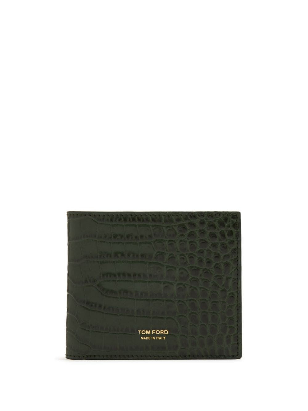 TOM FORD crocodile-effect leather wallet - Green von TOM FORD