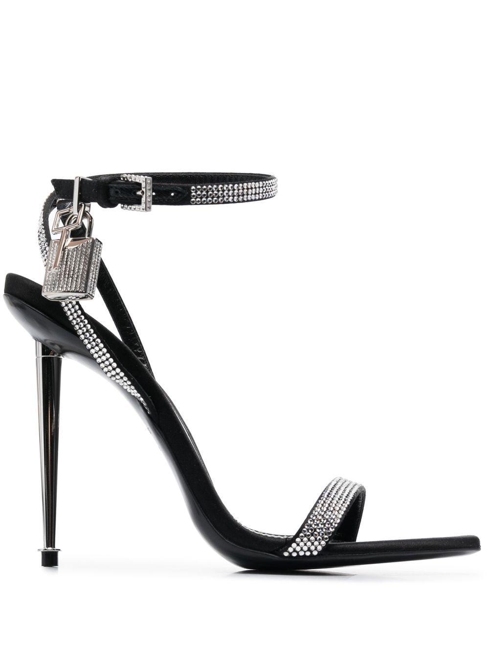 TOM FORD crystal-embellished 120mm sandals - Black von TOM FORD