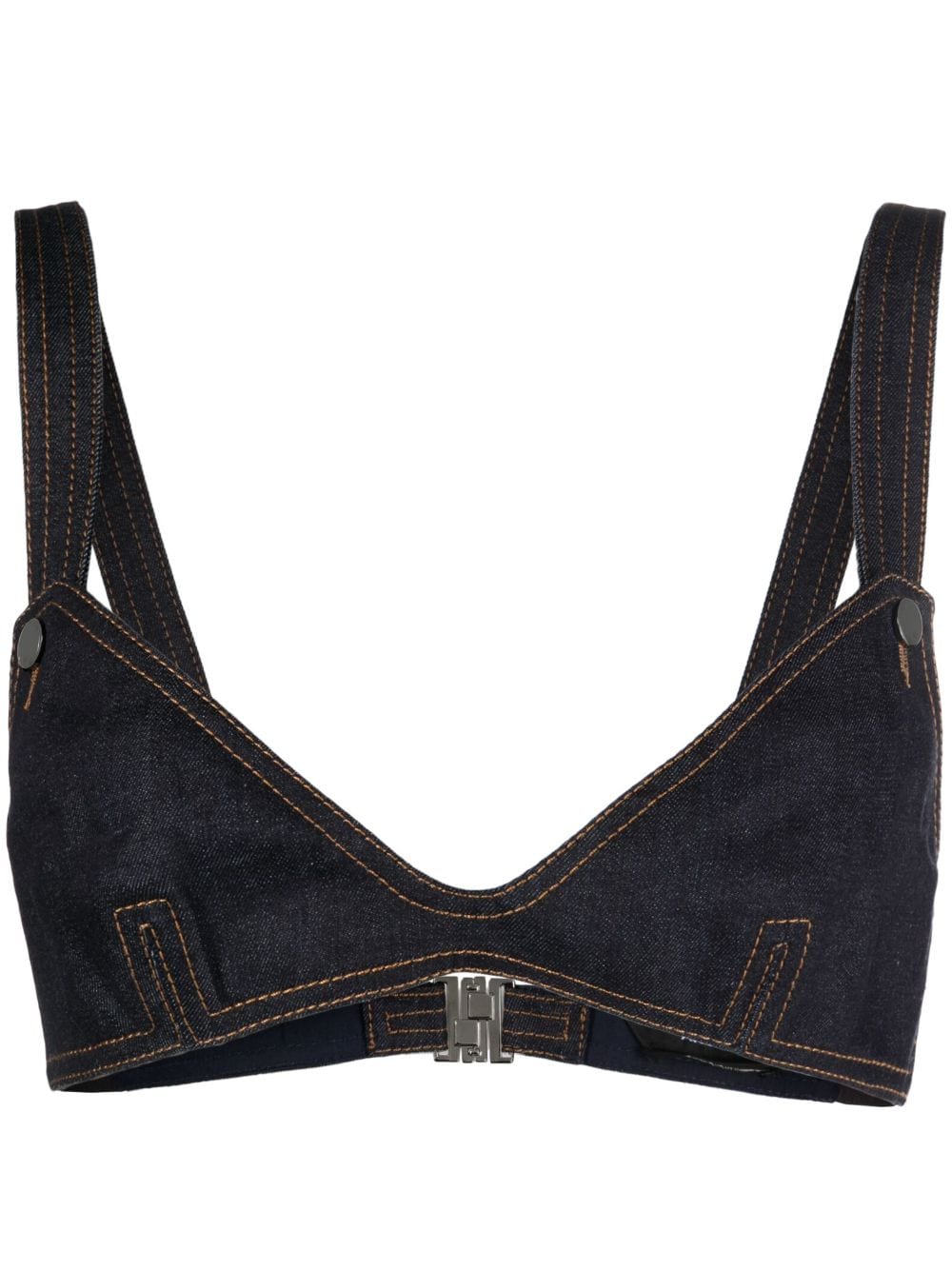 TOM FORD denim bra top - Blue von TOM FORD