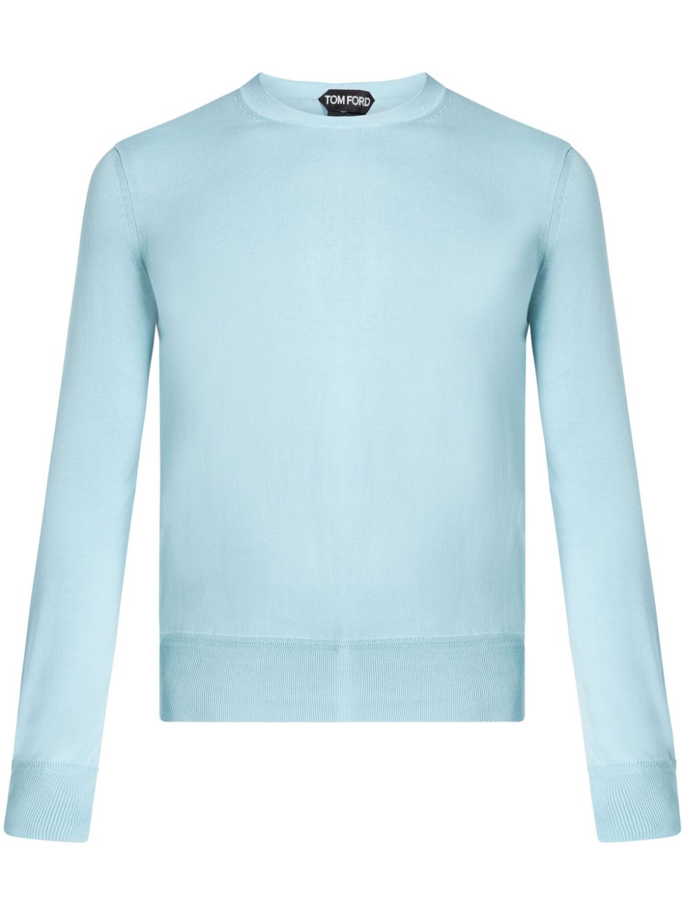 TOM FORD fine-knit crew-neck jumper - Blue von TOM FORD