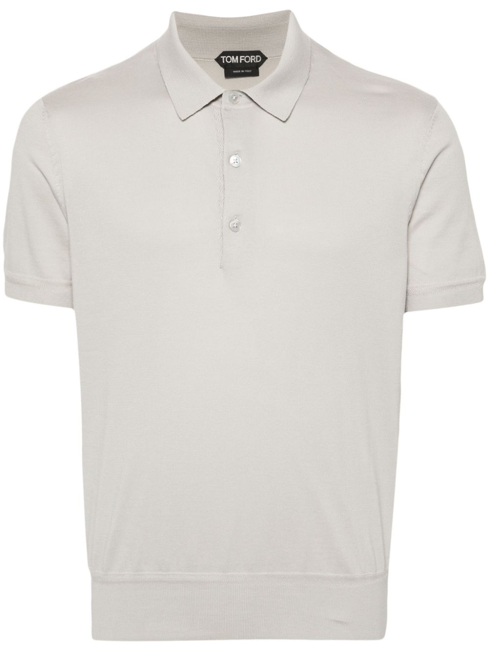 TOM FORD fine-knit polo shirt - Grey von TOM FORD