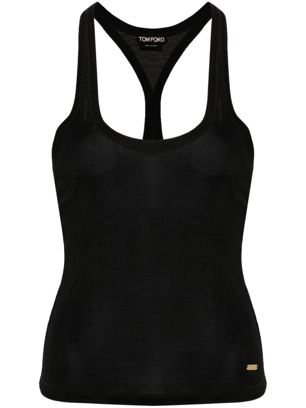 TOM FORD silk tank top - Black von TOM FORD