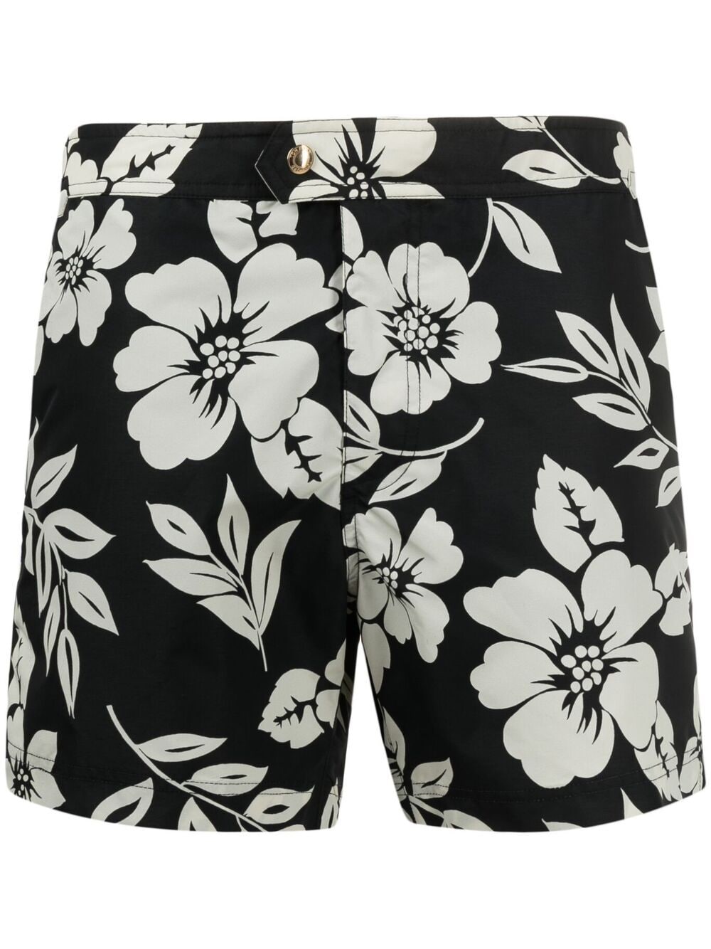 TOM FORD floral-print swim shorts - Black von TOM FORD