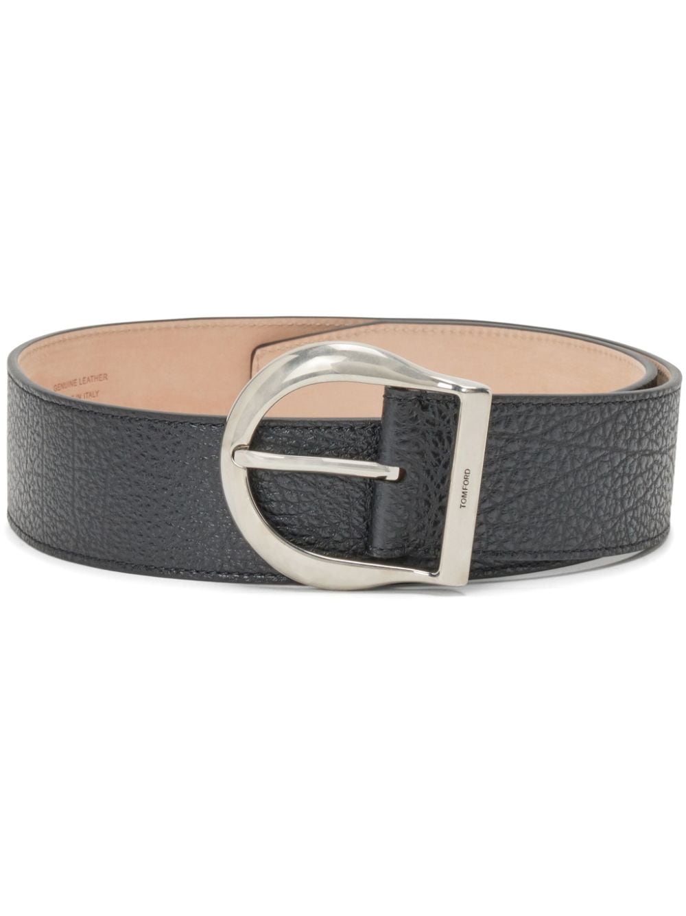 TOM FORD grained leather belt - Black von TOM FORD