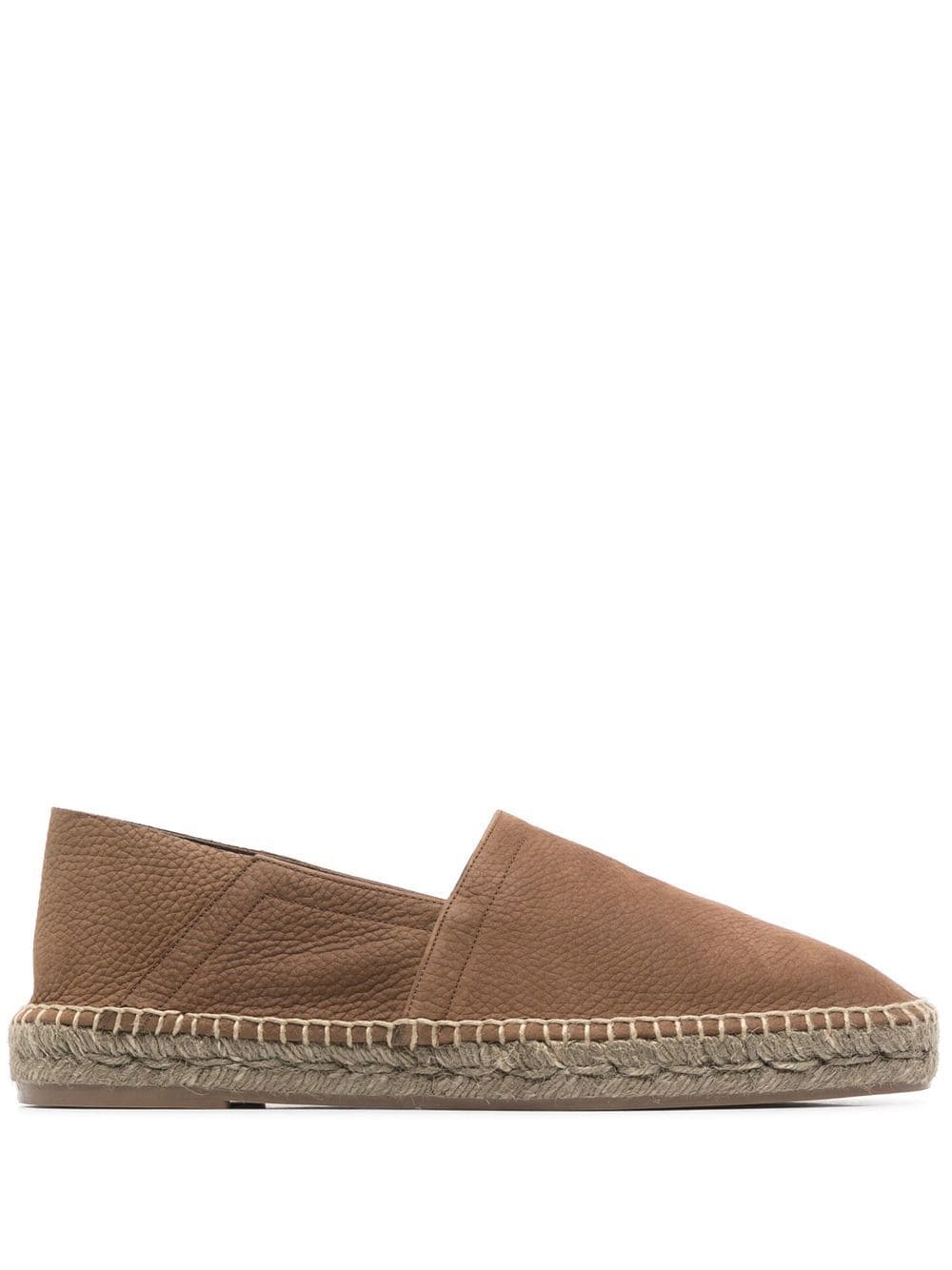 TOM FORD grained leather espadrilles - Brown von TOM FORD