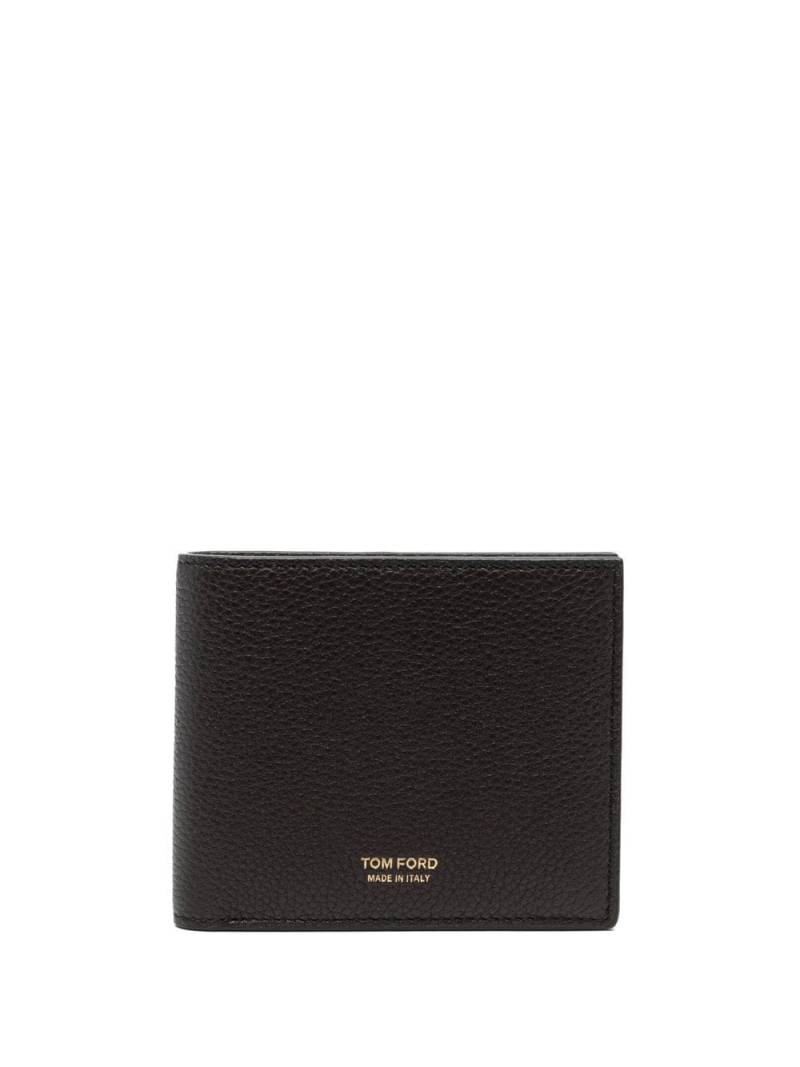 TOM FORD grained sheepskin wallet - Brown von TOM FORD