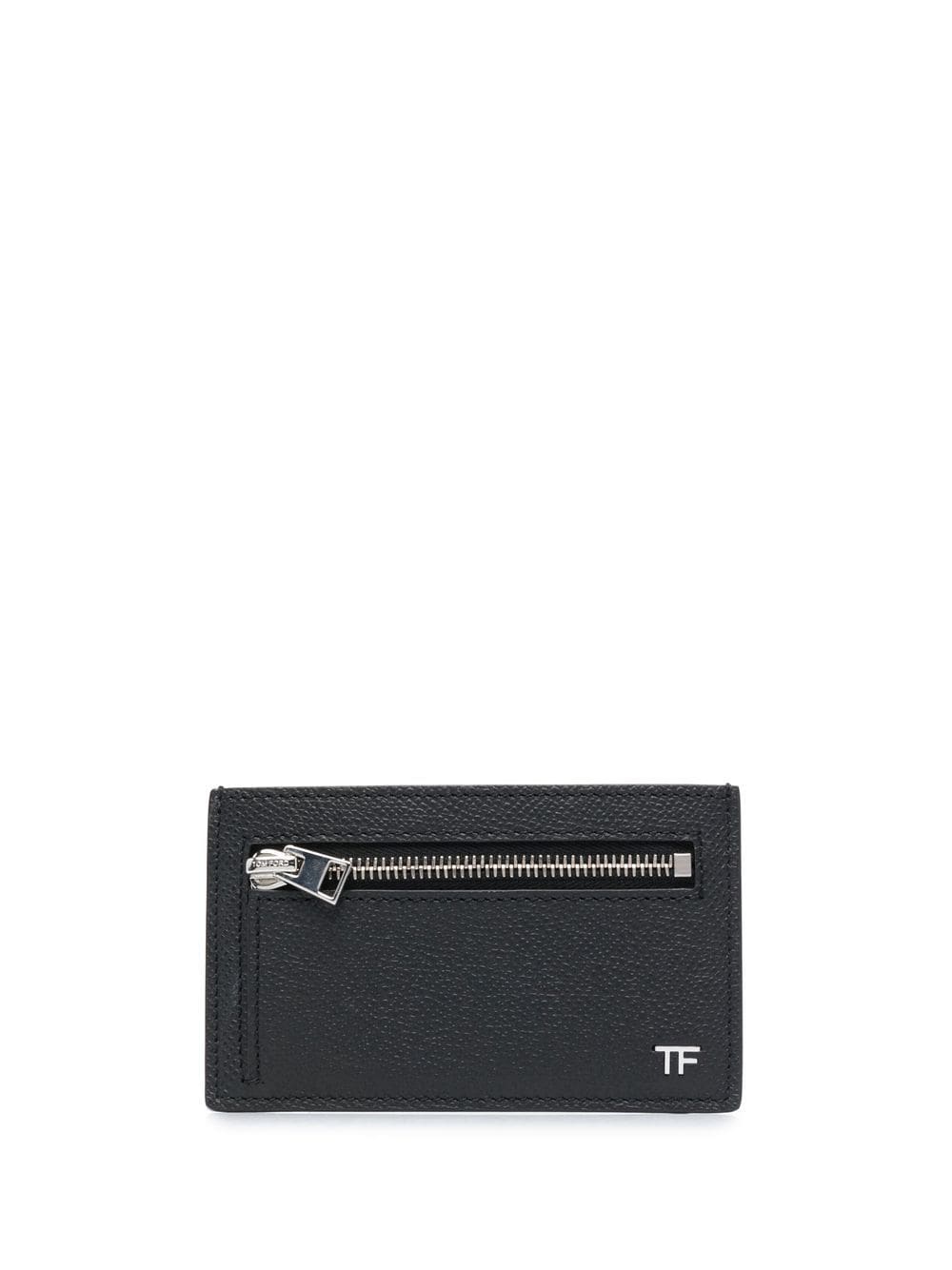 TOM FORD grained texture leather cardholder - Black von TOM FORD