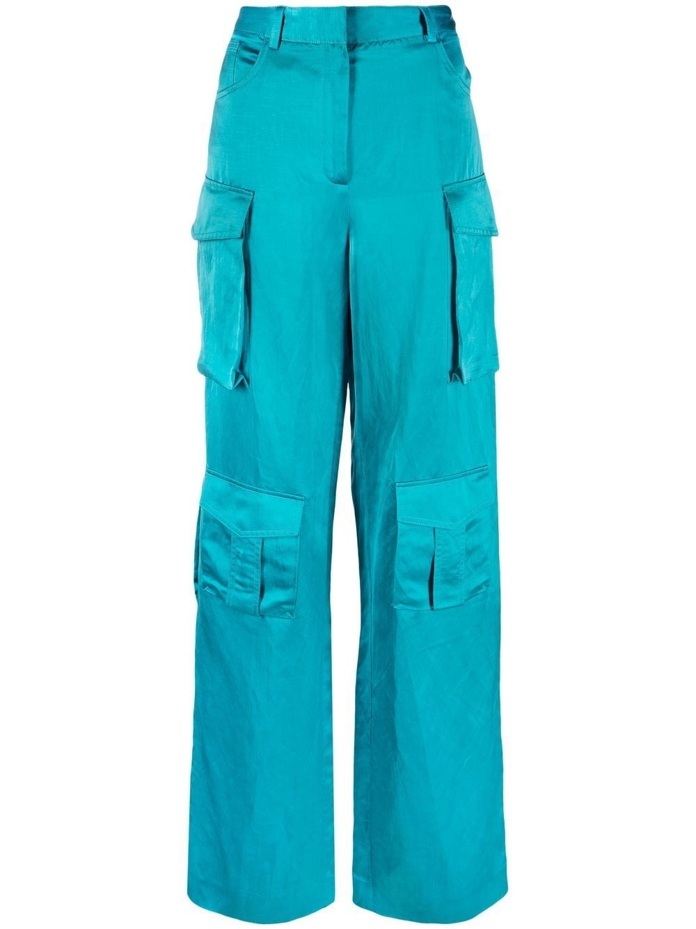 TOM FORD high-waisted cargo pants - Blue von TOM FORD