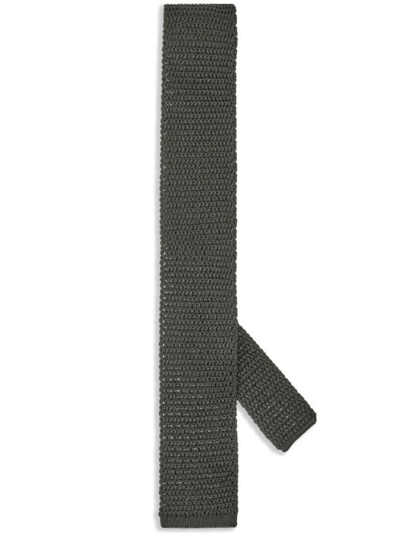 TOM FORD knitted silk tie - Grey von TOM FORD