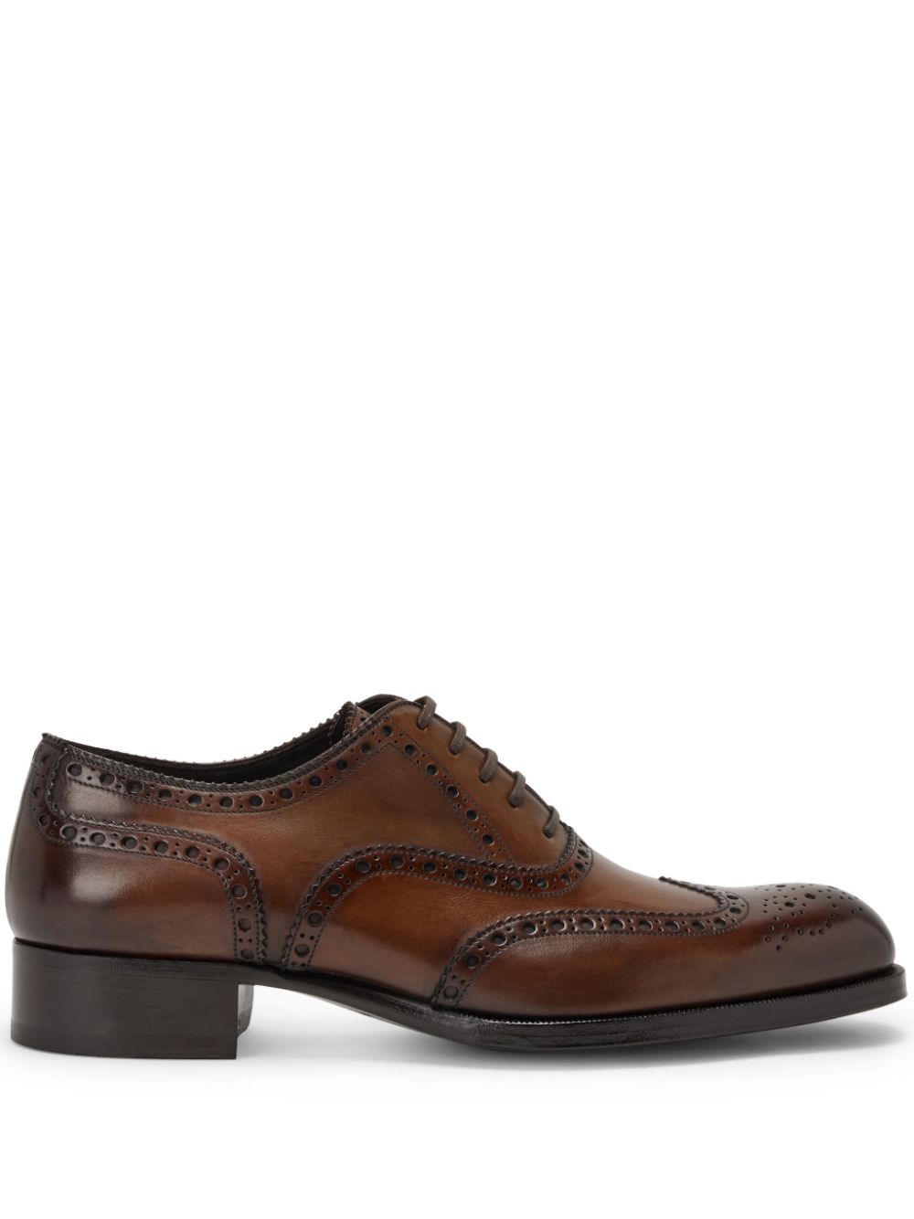 TOM FORD lace-up leather brogues - Brown von TOM FORD