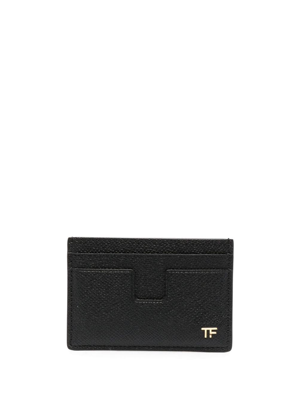 TOM FORD small grained texture leather cardholder - Black von TOM FORD