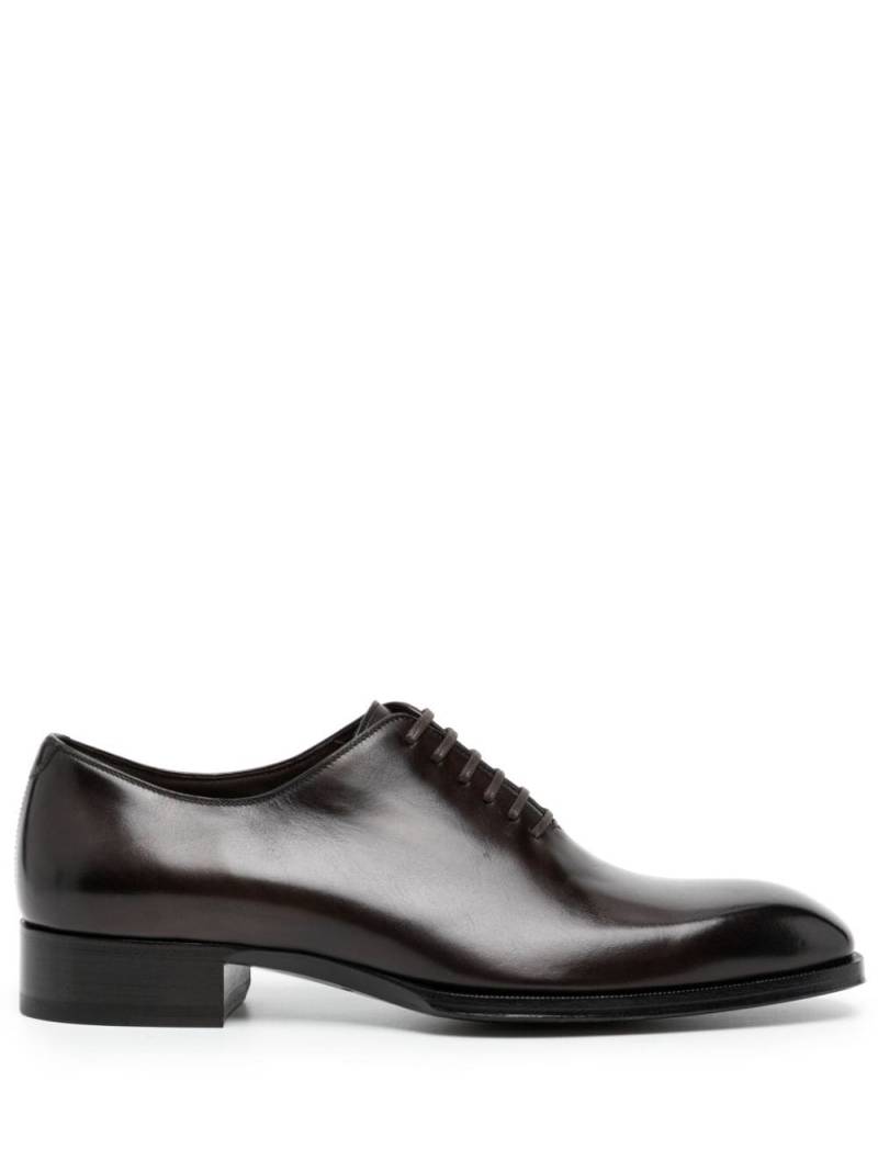 TOM FORD Claydon leather lace-up shoes - Brown von TOM FORD