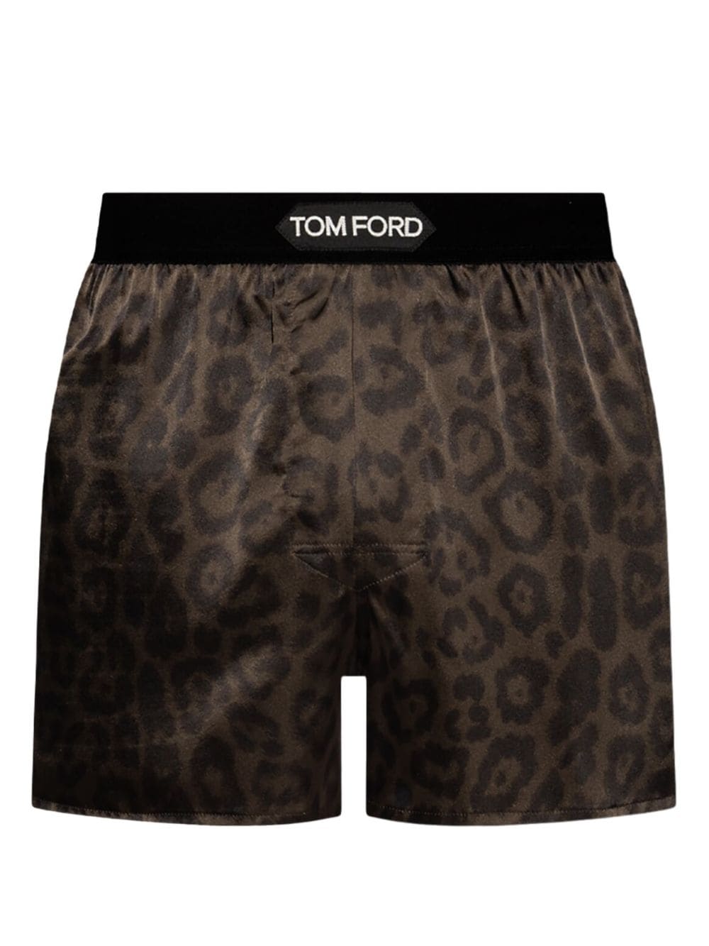TOM FORD leopard-print logo-waistband boxers - Brown von TOM FORD