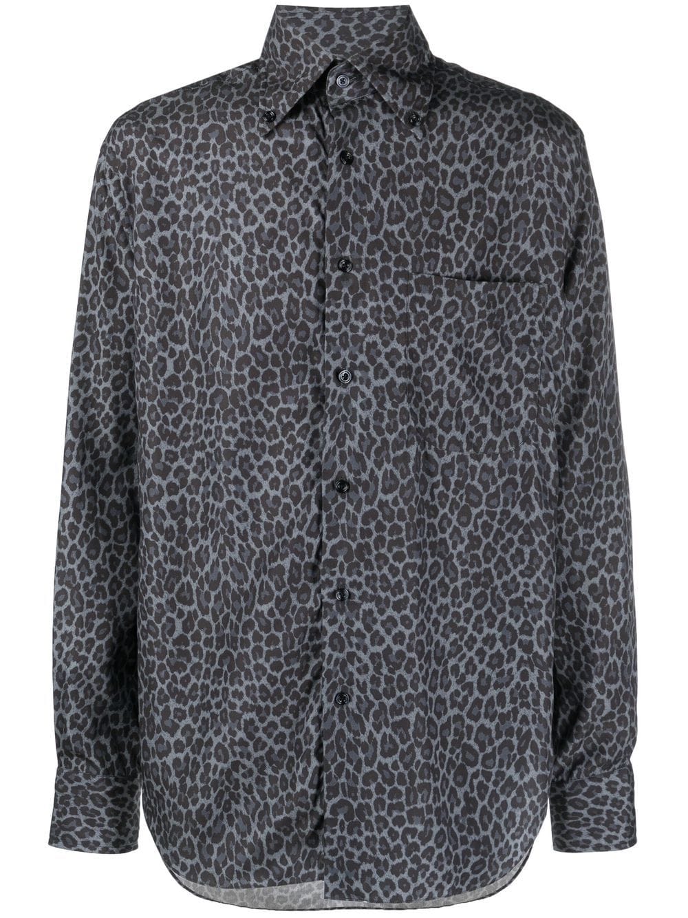 TOM FORD leopard-print long-sleeve shirt - Grey von TOM FORD