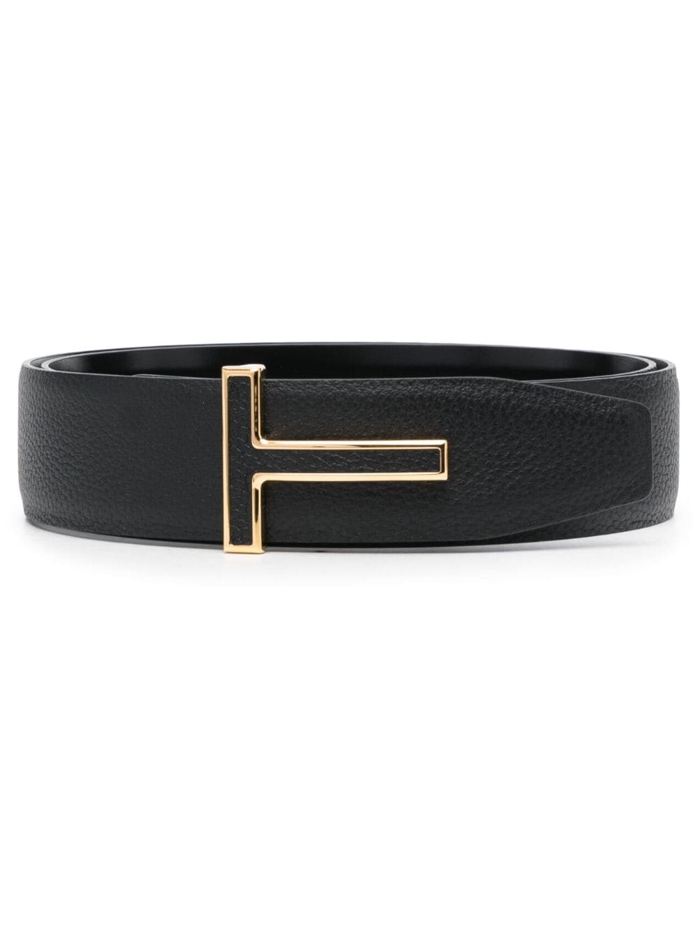 TOM FORD logo-buckle leather belt - Black von TOM FORD