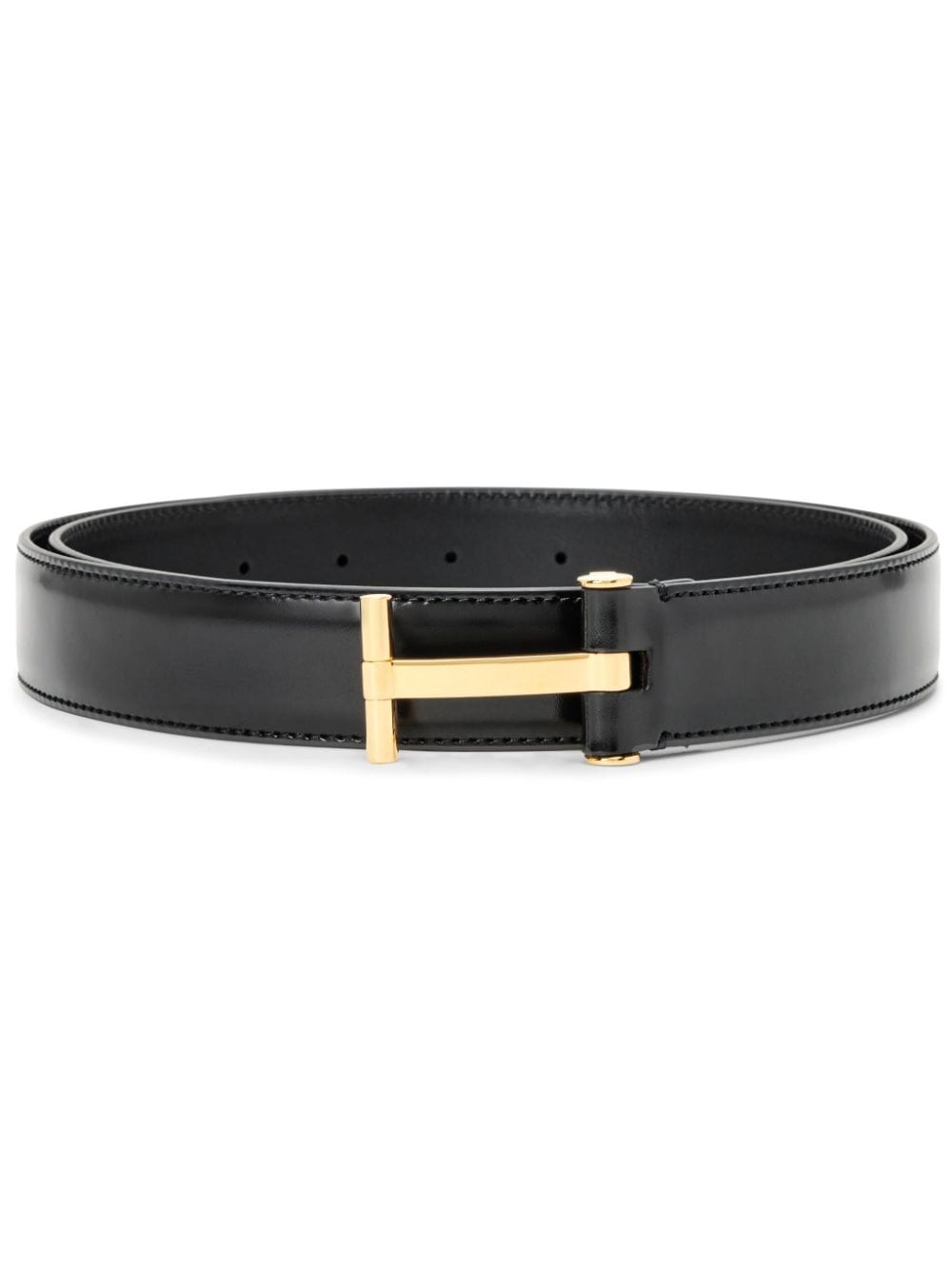 TOM FORD logo-buckle leather belt - Black von TOM FORD