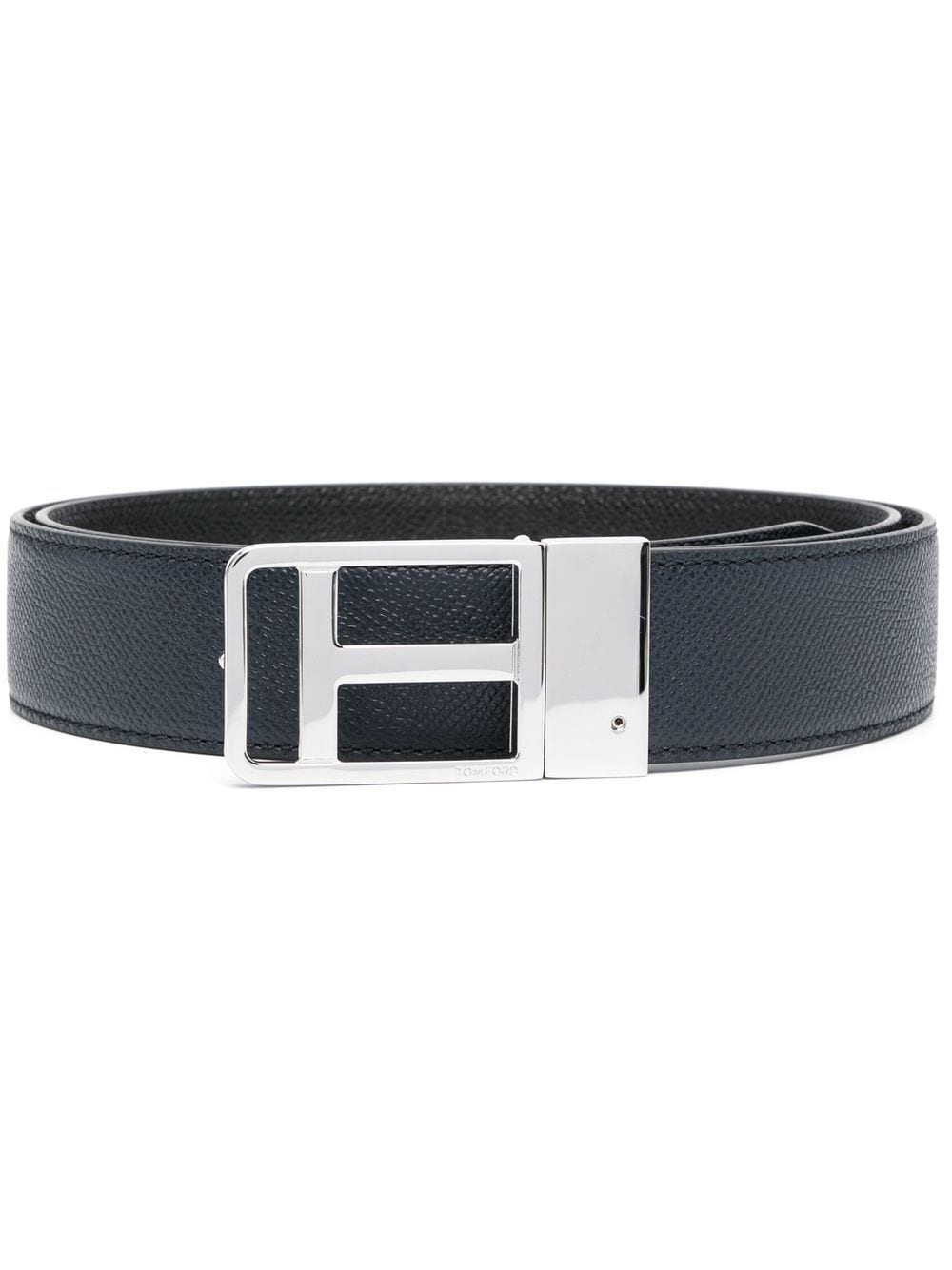 TOM FORD logo-buckle leather belt - Blue von TOM FORD