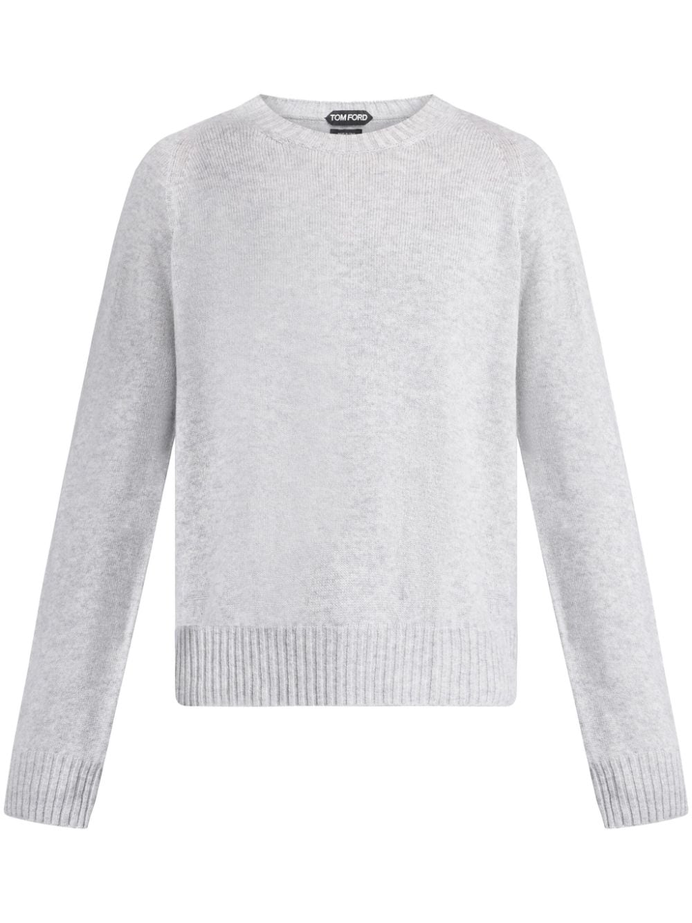 TOM FORD logo-embroidered cashmere jumper - Grey von TOM FORD