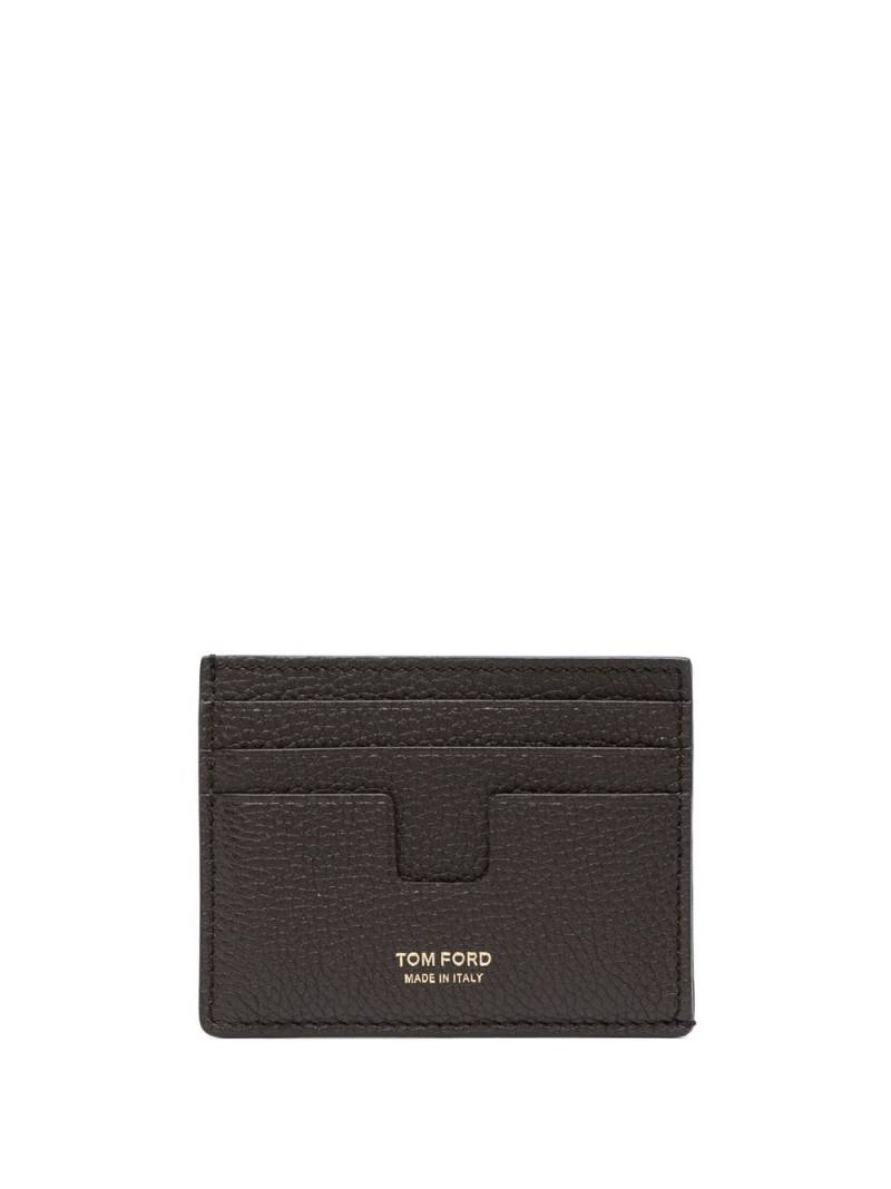 TOM FORD logo-print leather card wallet - Brown von TOM FORD