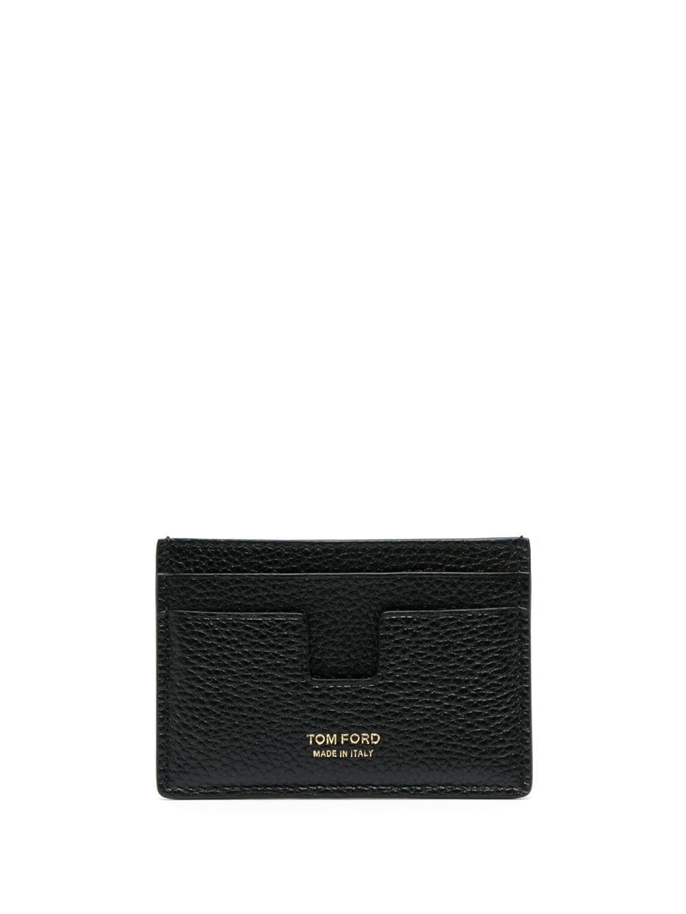 TOM FORD logo-print leather cardholder - Black von TOM FORD