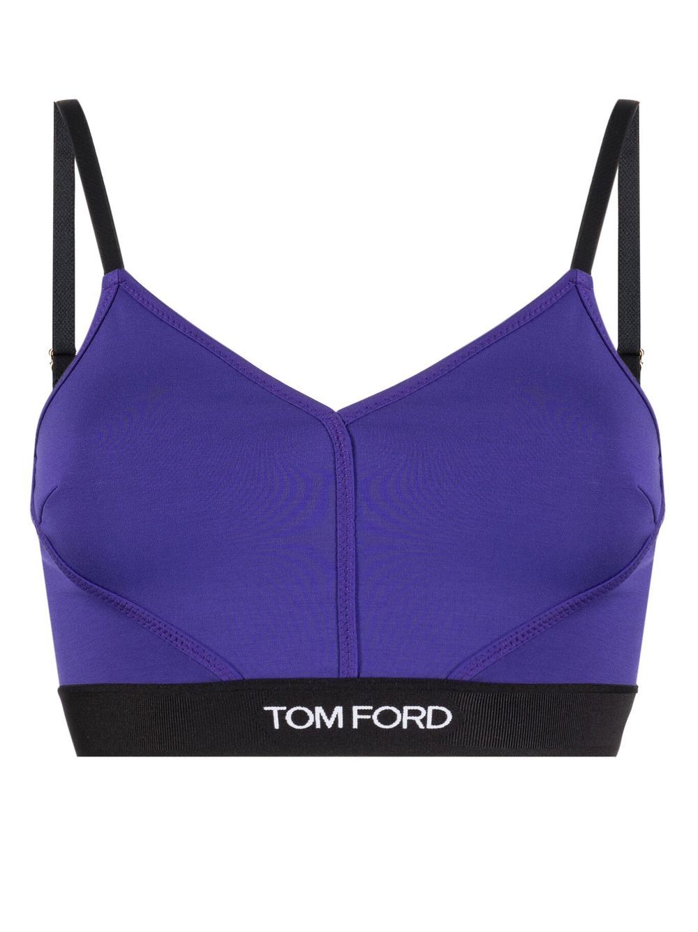 TOM FORD logo-trim stretch bralette - Purple von TOM FORD