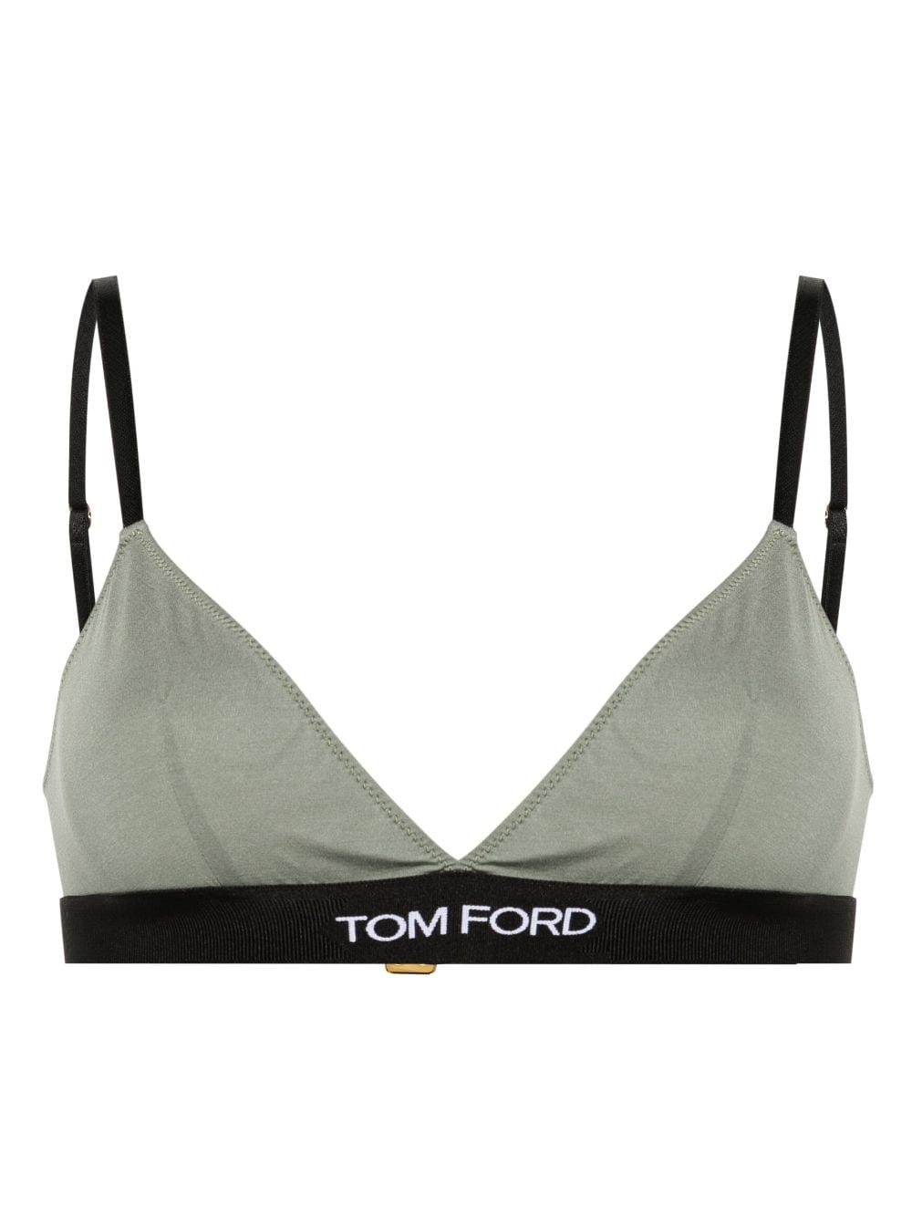 TOM FORD logo-underband triangle bra - Green von TOM FORD