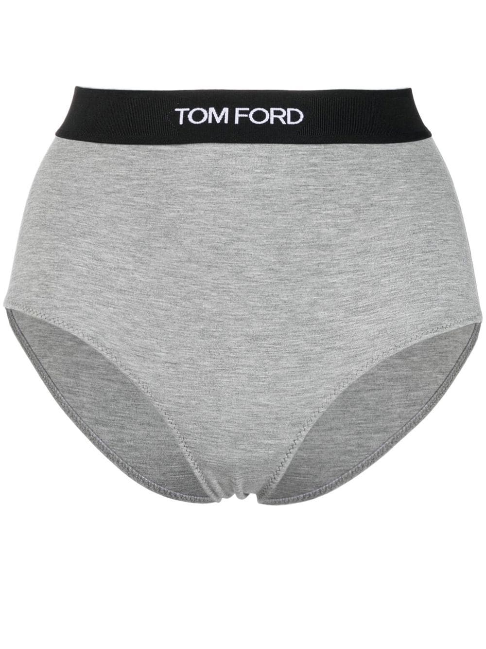 TOM FORD logo-waist briefs - Grey von TOM FORD