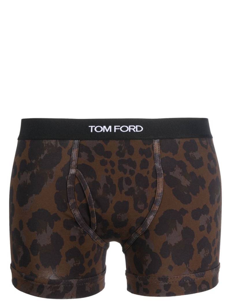 TOM FORD logo waistband boxer briefs - Brown von TOM FORD