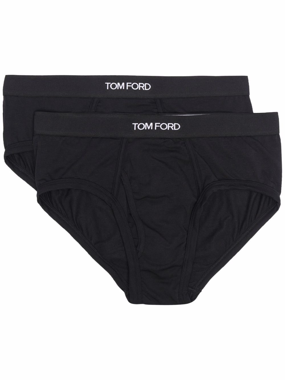 TOM FORD logo-waistband briefs (pack of 2) - Black von TOM FORD
