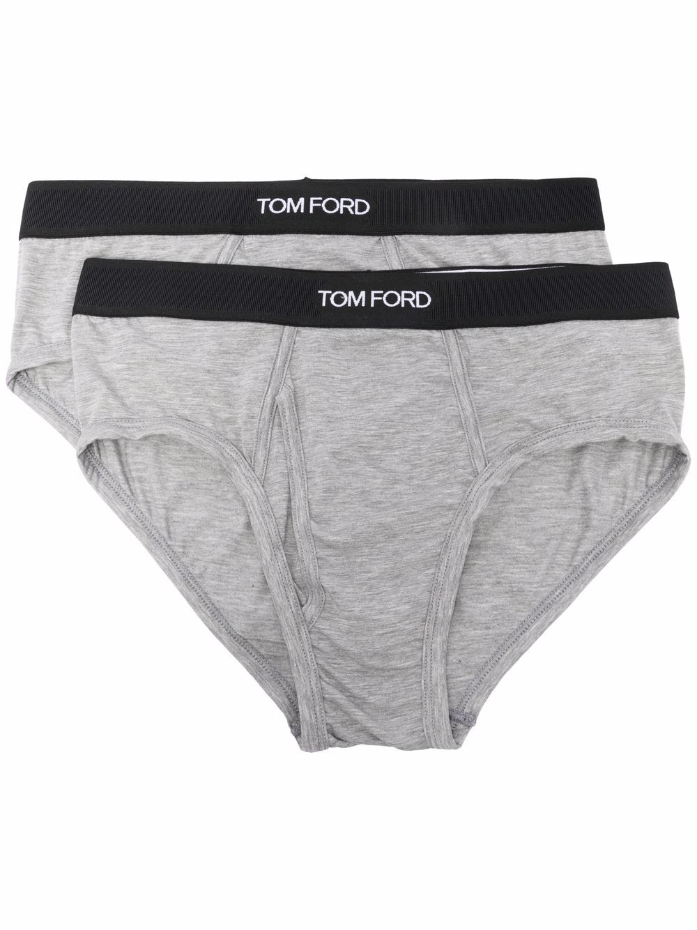 TOM FORD logo-waistband briefs (pack of 2) - Grey von TOM FORD