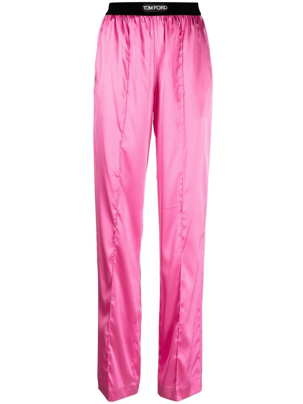 TOM FORD logo-waistband straight-leg trousers - Pink von TOM FORD