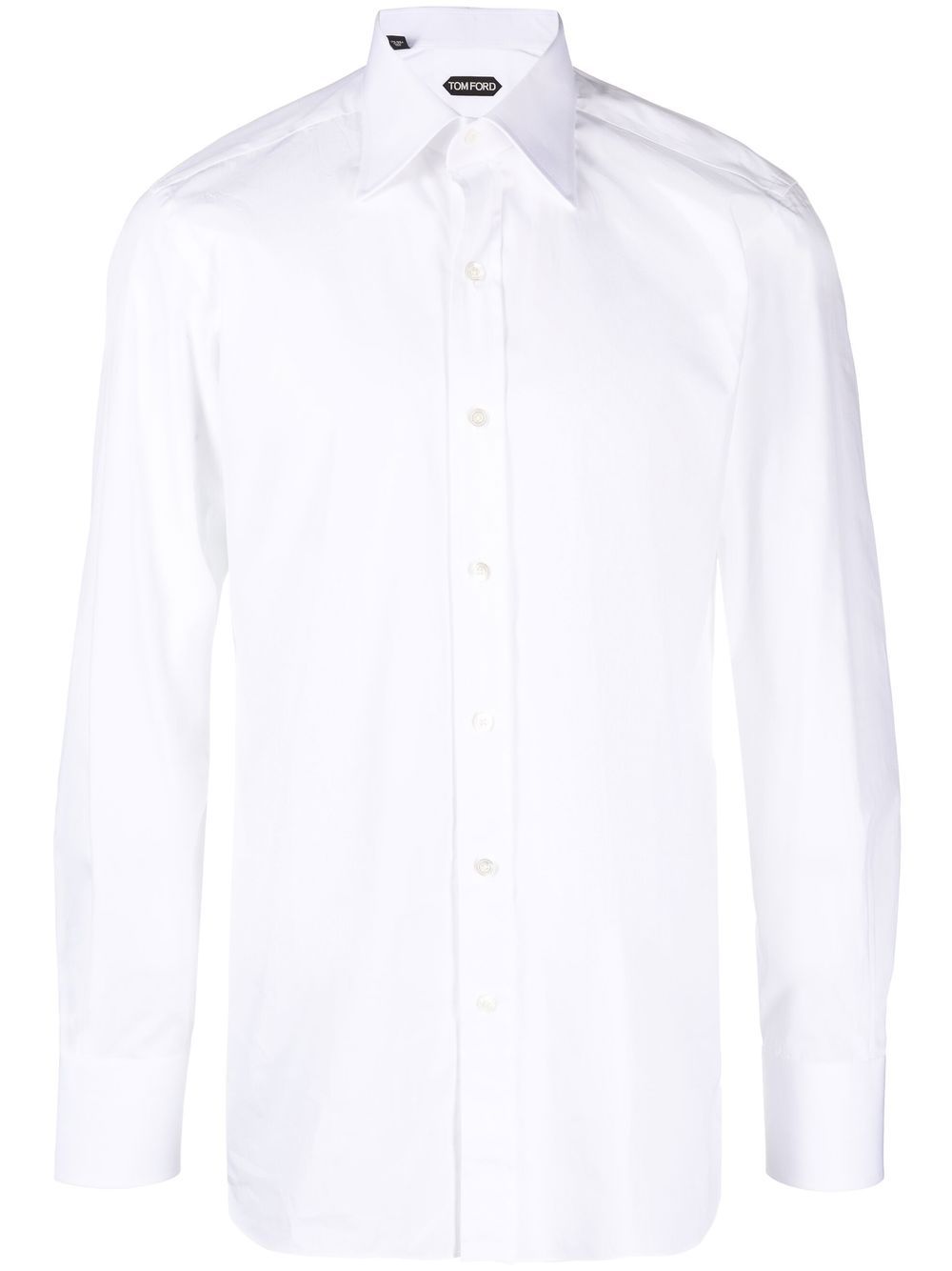 TOM FORD long-sleeve cotton shirt - White von TOM FORD