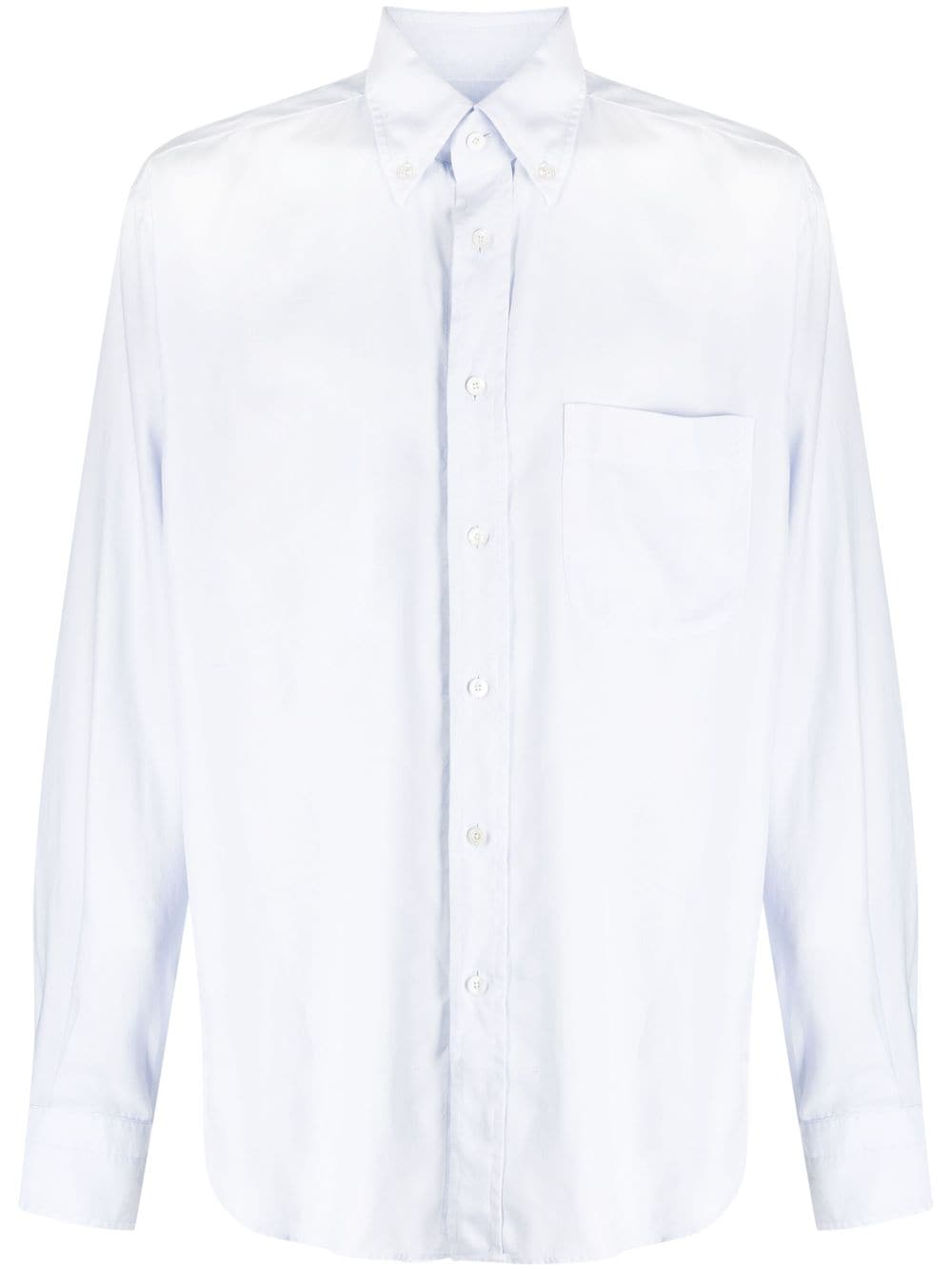 TOM FORD long-sleeve lyocell shirt - Blue von TOM FORD