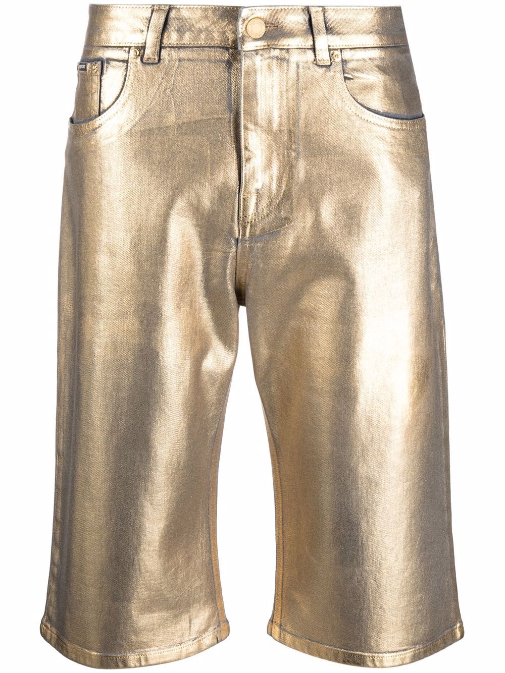 TOM FORD metallic knee-length shorts - Gold von TOM FORD