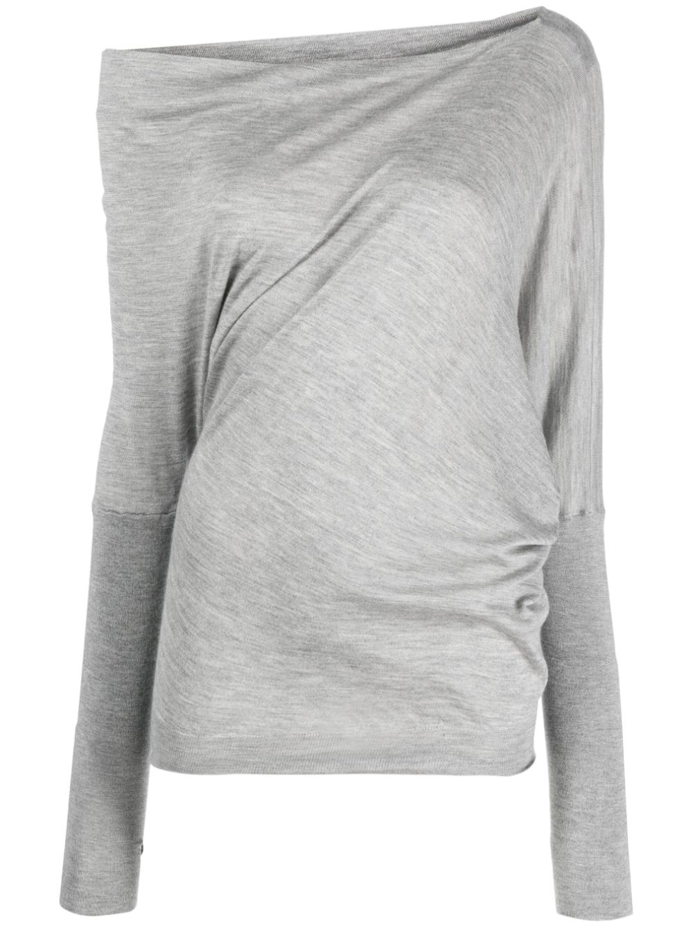 TOM FORD one-shoulder knitted top - Grey von TOM FORD