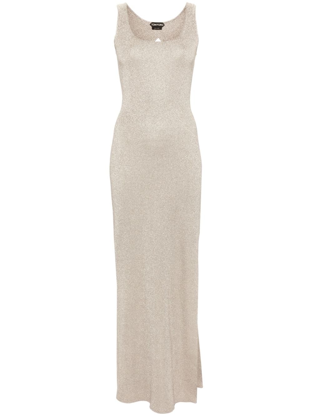 TOM FORD open-back knitted maxi dress - Silver von TOM FORD