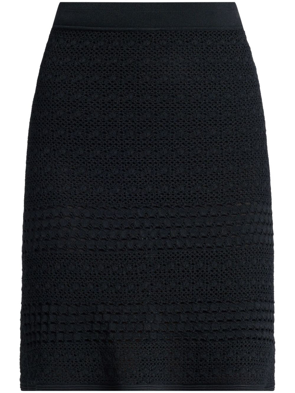 TOM FORD open-knit mini skirt - Black von TOM FORD