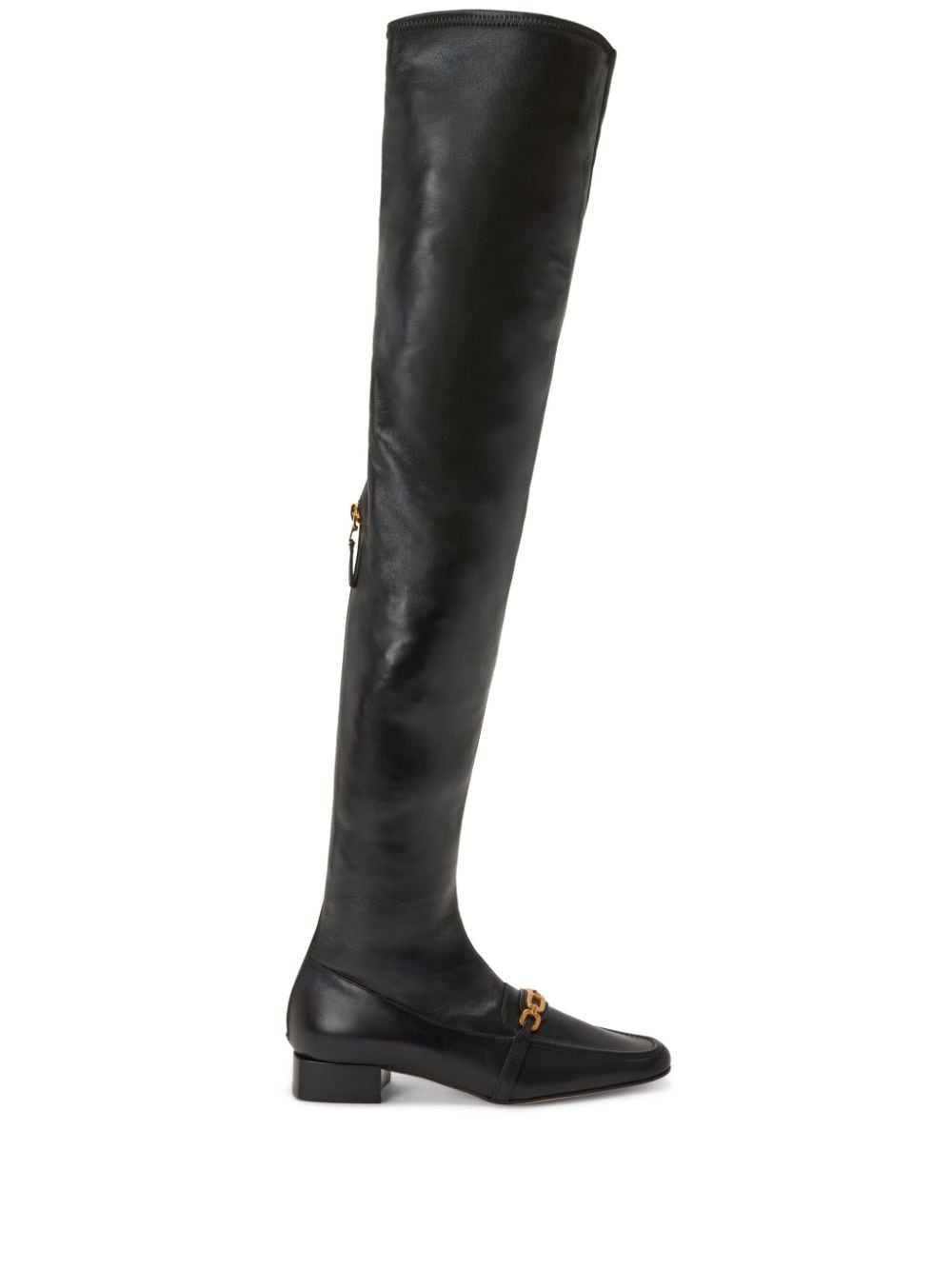 TOM FORD over-the-knee 25mm leather boots - Black von TOM FORD