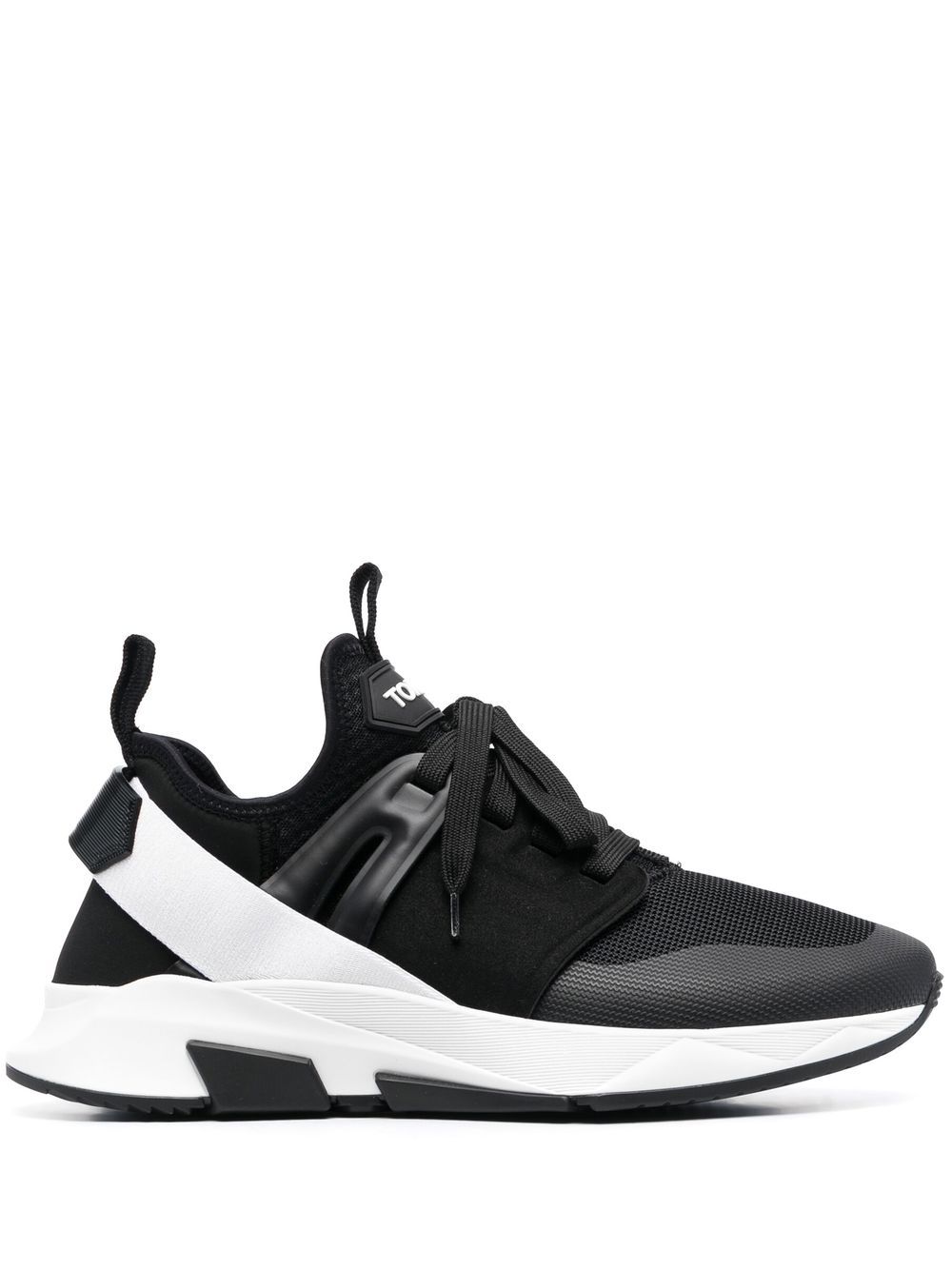 TOM FORD panelled logo-patch sneakers - Black von TOM FORD