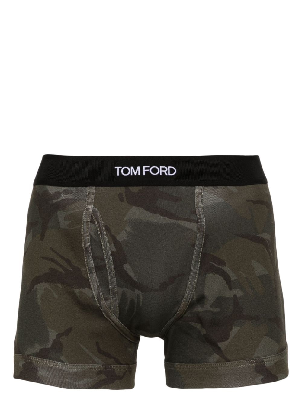 TOM FORD patterned stretch-cotton boxers - Grey von TOM FORD