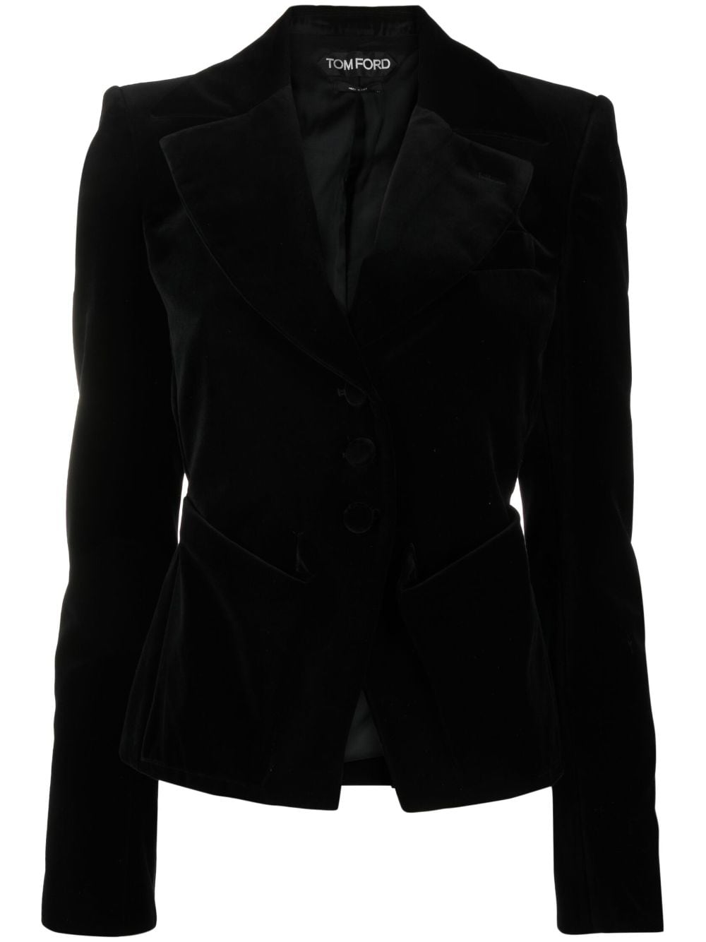 TOM FORD adjustable cotton-velvet blazer - Black von TOM FORD