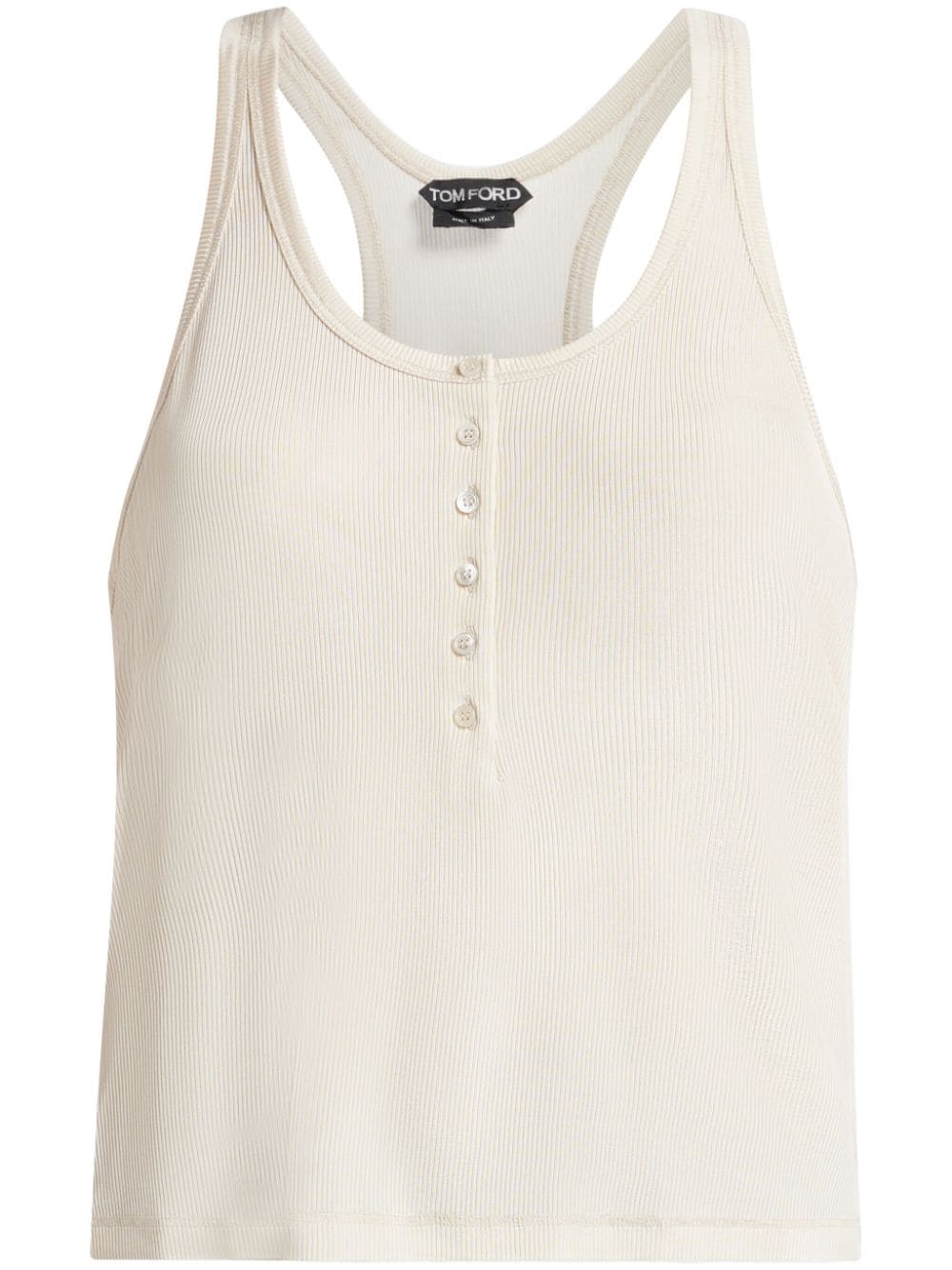 TOM FORD ribbed jersey tank top - White von TOM FORD