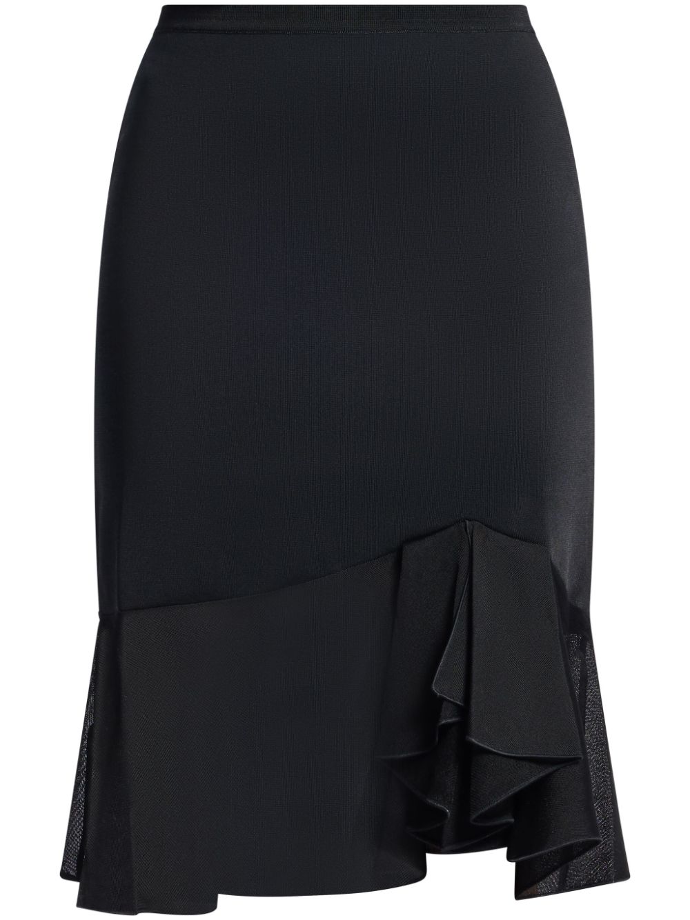 TOM FORD ruffled pencil midi skirt - Black von TOM FORD