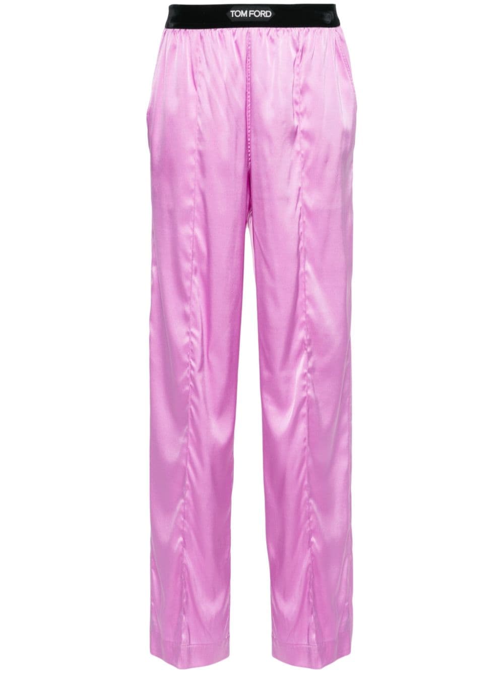 TOM FORD satin pyjama trousers - Purple von TOM FORD