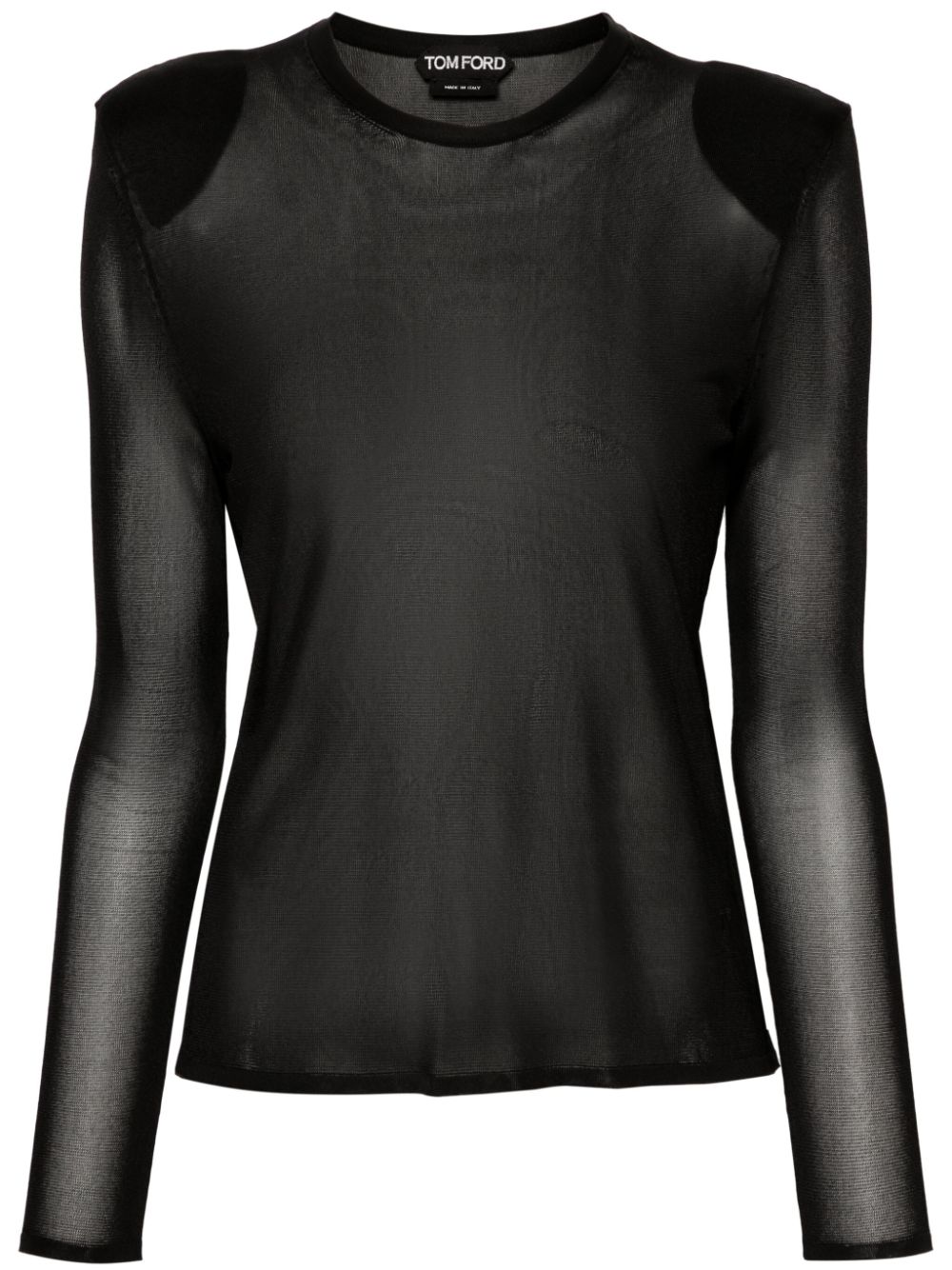 TOM FORD semi-sheer jersey-knit T-shirt - Black von TOM FORD