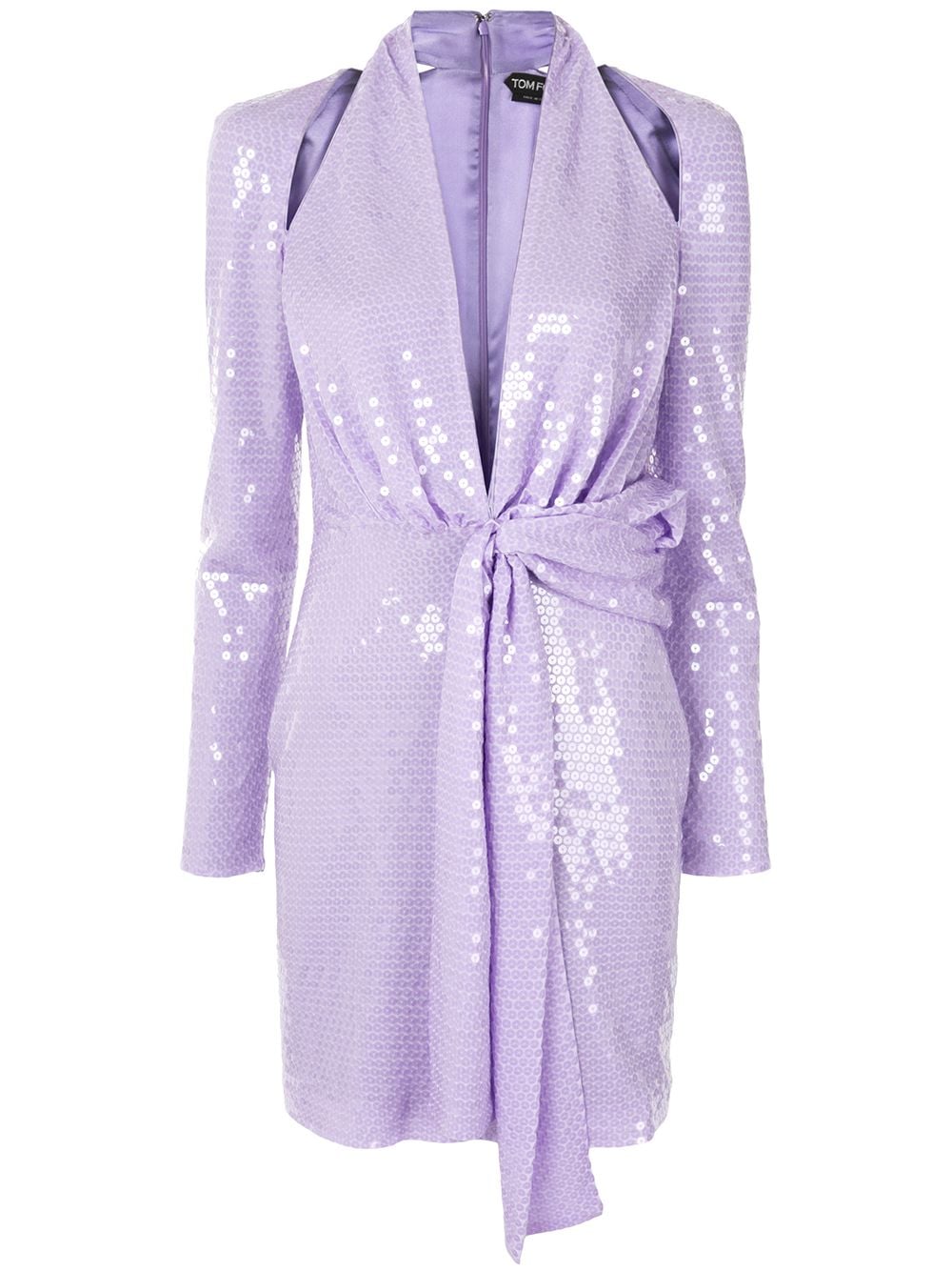 TOM FORD sequin tie waist dress - Purple von TOM FORD