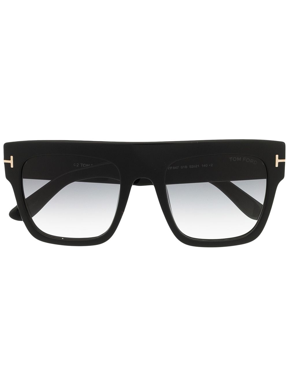 TOM FORD shiny square-frame sunglasses - Black von TOM FORD