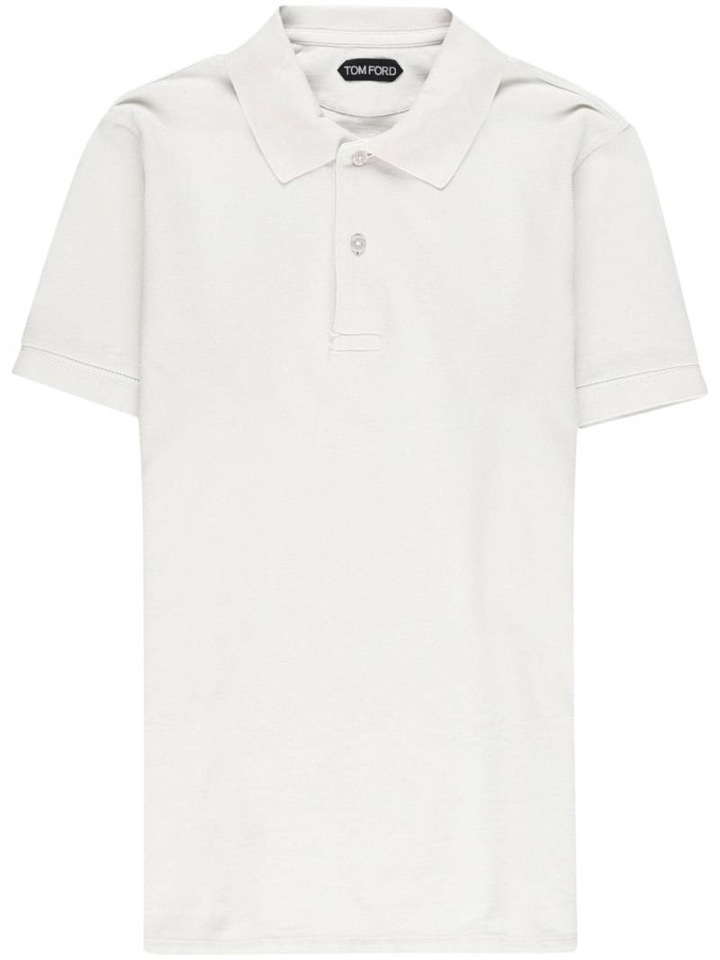 TOM FORD short-sleeve polo shirt - Neutrals von TOM FORD