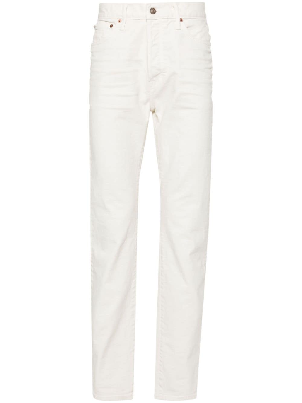 TOM FORD slim-leg whiskering-effect jeans - Neutrals von TOM FORD