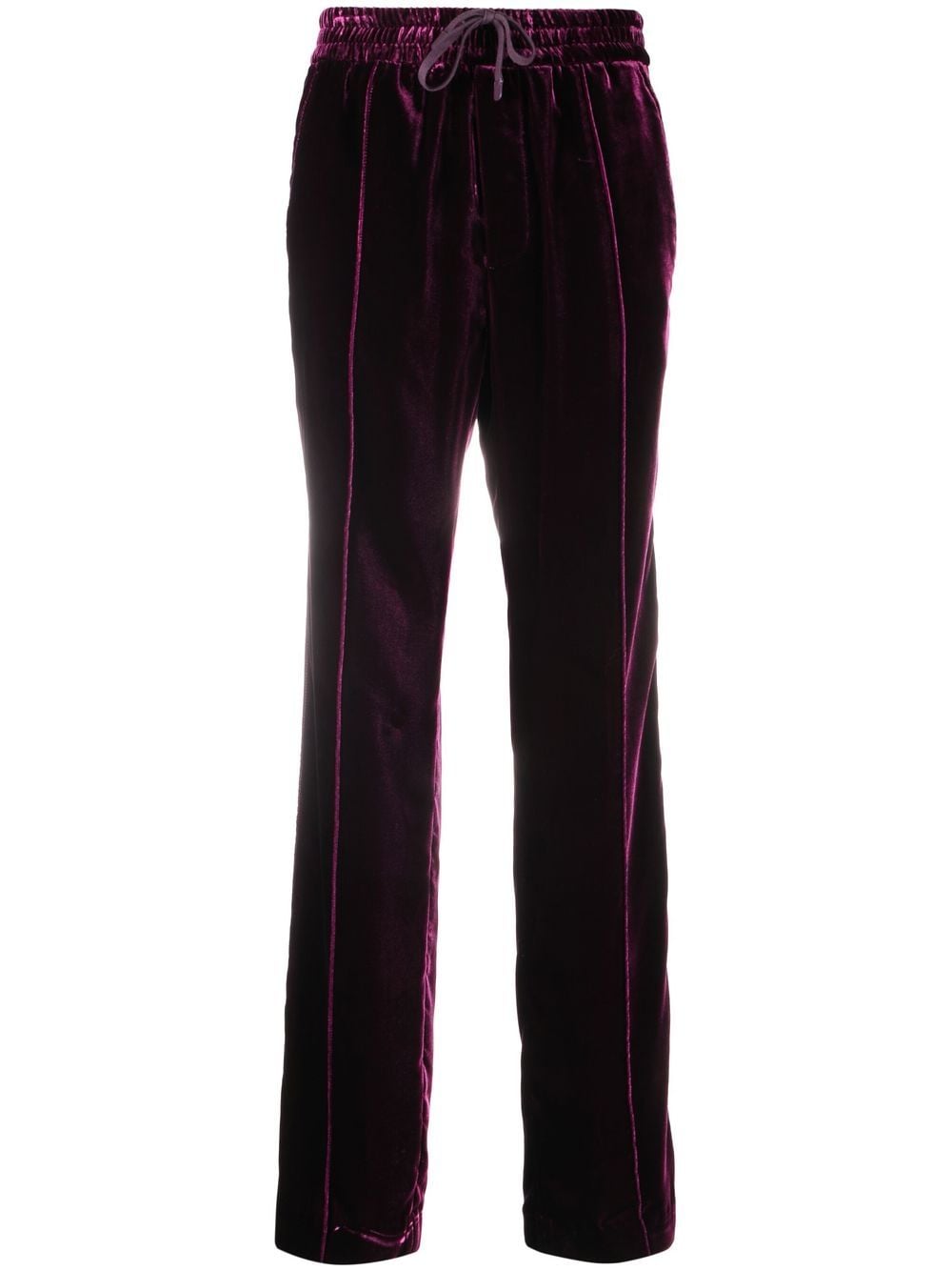 TOM FORD straight-leg velvet track pants - Purple von TOM FORD